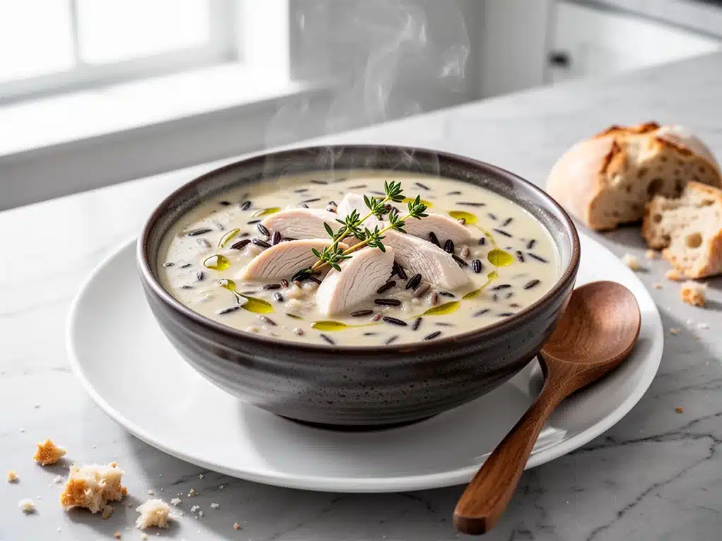 One-Pot Chicken and Wild Rice Soup - featured image