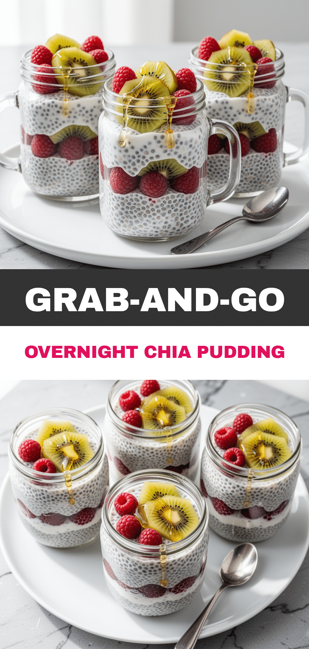 Overnight Chia Pudding: 3 Easy Grab-and-Go Cups 5 overnight chia pudding recipe