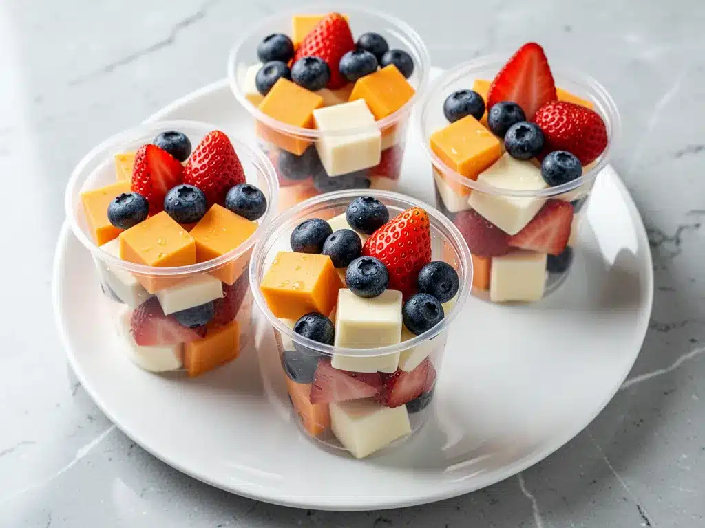 Preschool Snack Cups: Easy Back-to-School Fruit & Cheese 4 preschool snack cups preparation steps