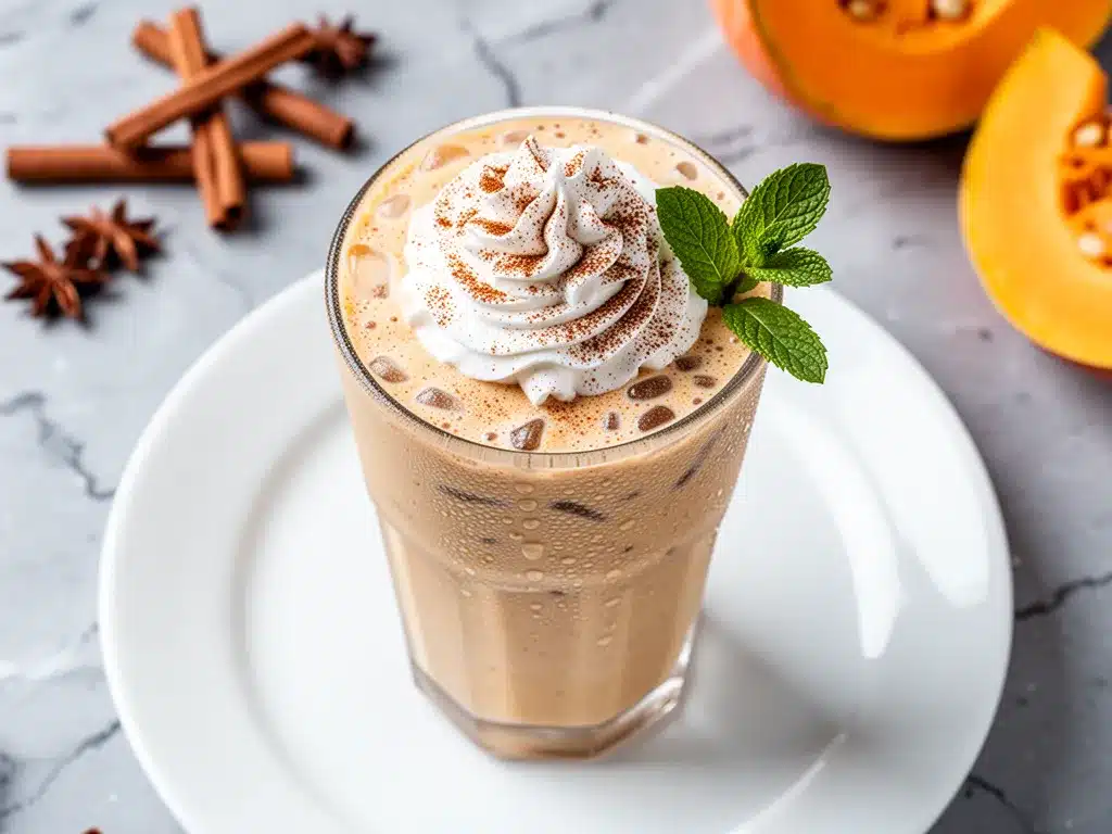 Creamy Iced Pumpkin Spice Protein Shake: Easy 5-Min Recipe 4 pumpkin spice protein shake preparation steps
