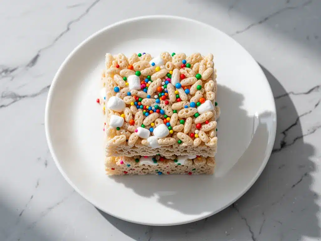 Rice Krispie Bars with Sprinkles: Best Easy Treat 4 Rice Krispie Bars with Sprinkles preparation steps