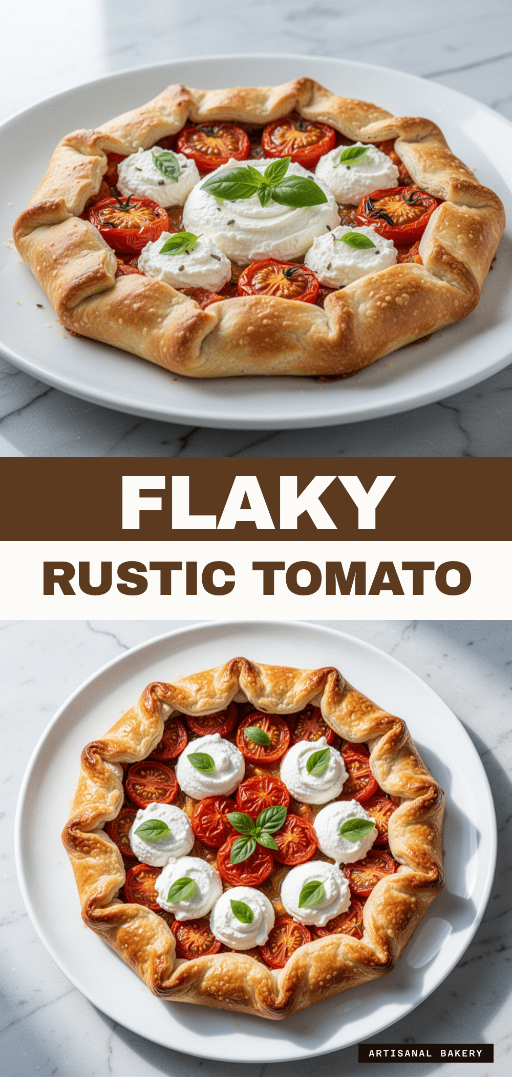 Rustic Cherry Tomato Galette: 5-Step Whipped Ricotta Brunch 5 Rustic Cherry Tomato Galette recipe