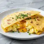 savory breakfast quesadillas with egg - featured image