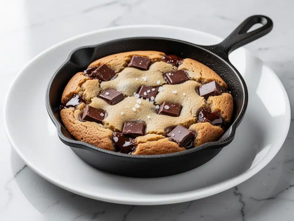 small-batch chocolate chip skillet cookie - featured image