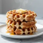 sourdough discard waffles - featured image