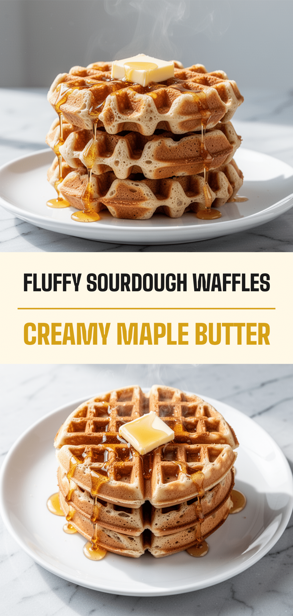 Fluffy Sourdough Discard Waffles: Easy Maple Butter Recipe 5 sourdough discard waffles recipe