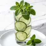 Sparkling Elderflower Cucumber Mocktail - featured image