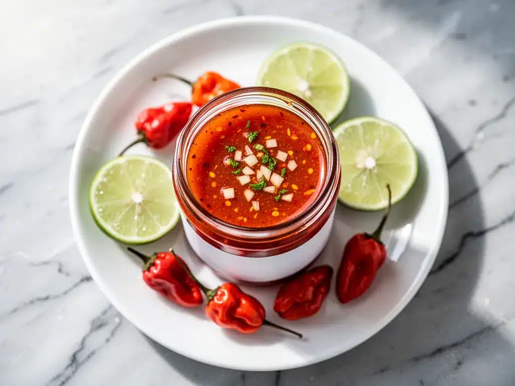 Spicy Habanero Hot Sauce: 3-Ingredient Easy Homemade Canning Recipe 4 Spicy Habanero Hot Sauce preparation steps