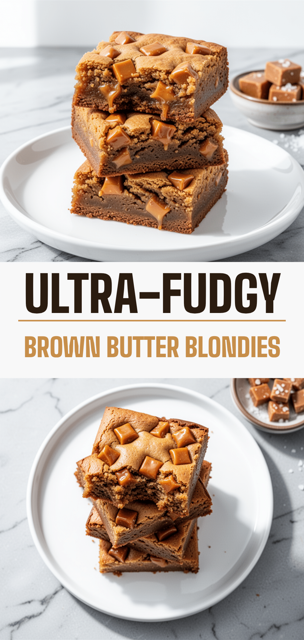 Ultra-Fudgy Brown Butter Blondies with Toffee Bits 5 Ultra-Fudgy Brown Butter Blondies with Toffee Bits recipe