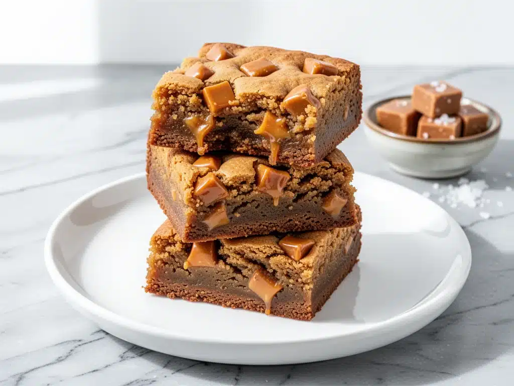 Ultra-Fudgy Brown Butter Blondies with Toffee Bits - featured image