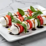 warm caprese skewers - featured image