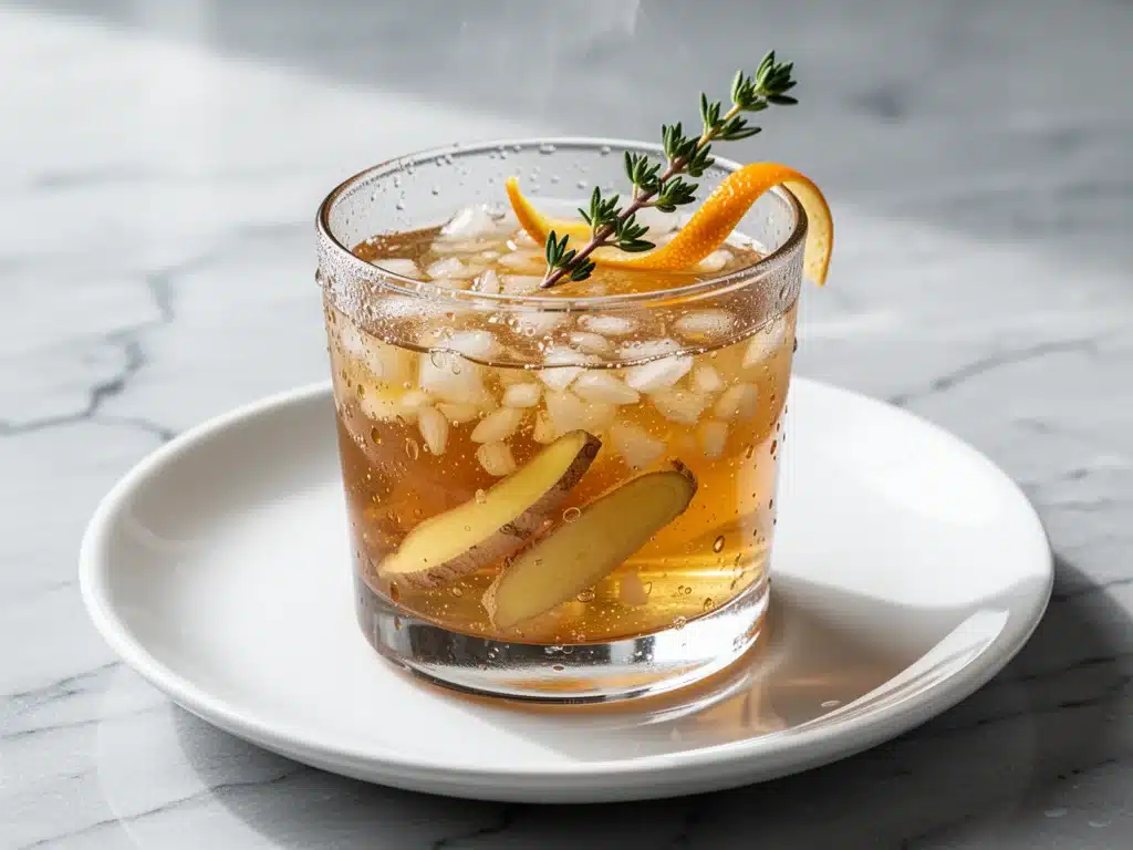 warm garlic honey tonic - featured image