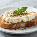 whipped ricotta crostini - featured image