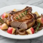 apple cider braised pork chops - featured image