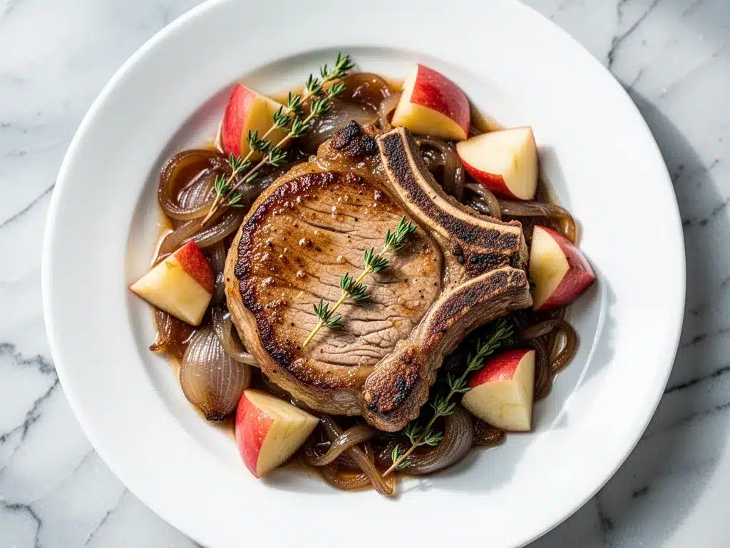 Cozy Fall Apple Cider Braised Pork Chops: 4 Ingredients 4 apple cider braised pork chops preparation steps