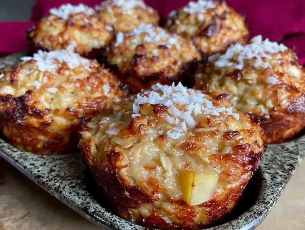 apple cinnamon baked oatmeal cups - featured image