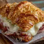 back to school ham and cheese croissant sandwiches - featured image