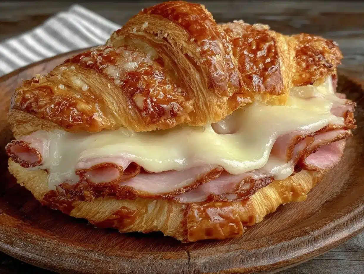 Back to School Ham and Cheese Croissant Sandwiches: 10 Min Breakfast 4 back to school ham and cheese croissant sandwiches preparation steps