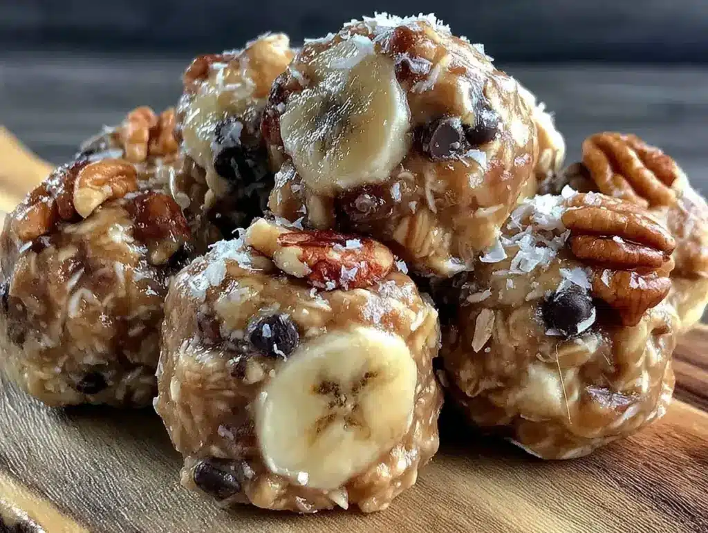 Back to School Peanut Butter Banana Energy Bites - featured image
