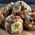 Back to School Peanut Butter Banana Energy Bites - featured image