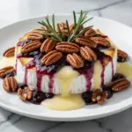baked brie with fig jam - featured image