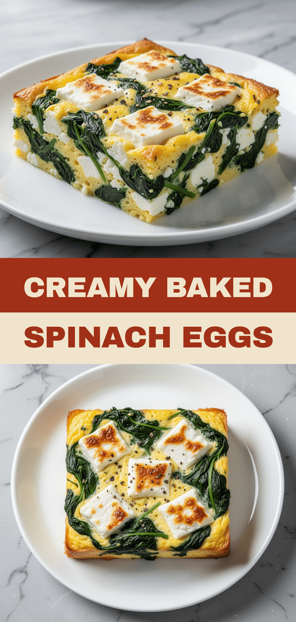 Baked Spinach Feta Egg Casserole: Easy Yom Kippur Break-Fast 5 Baked Spinach Feta Egg Casserole recipe