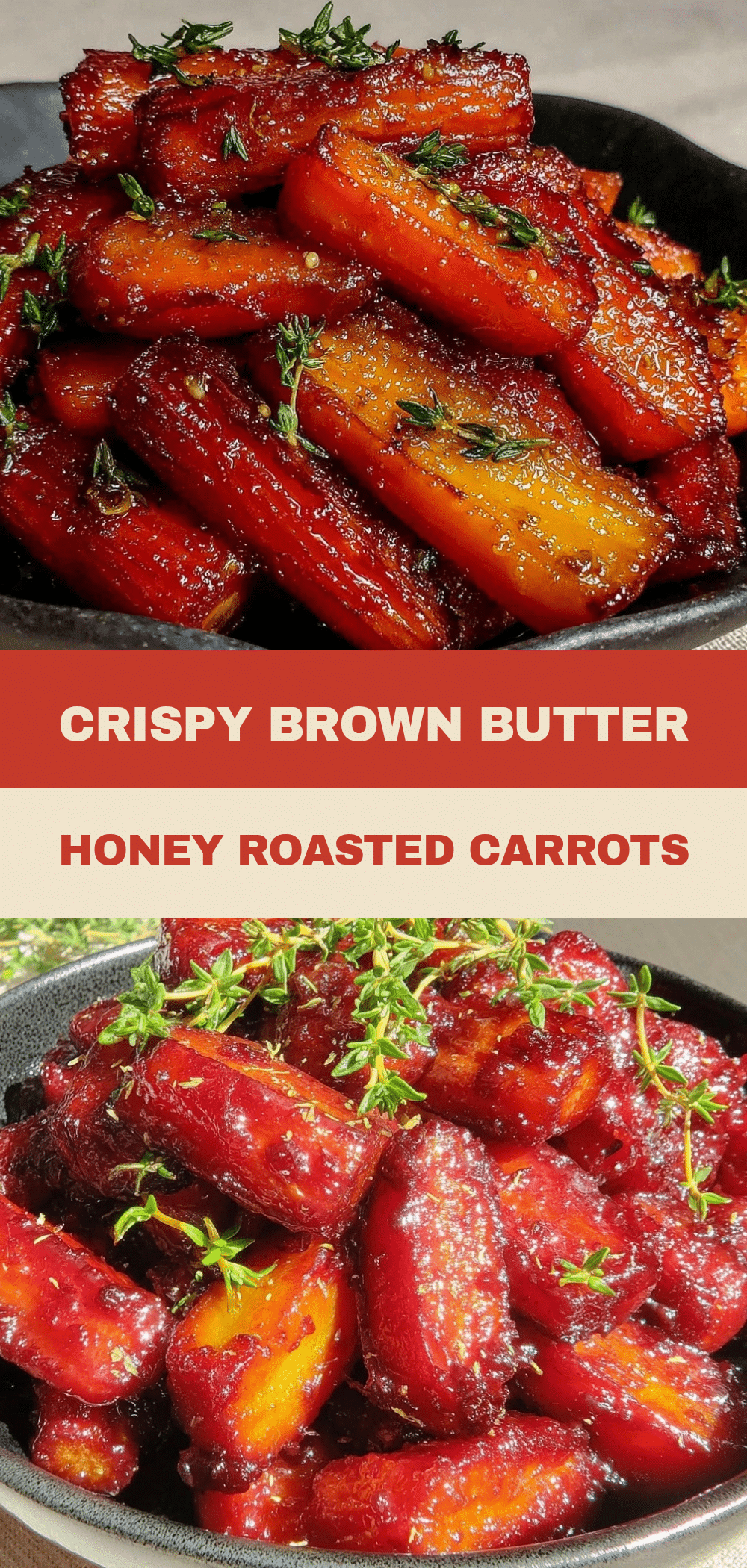 Brown Butter Honey Roasted Carrots: 3 Ingredients 5 brown butter honey roasted carrots recipe