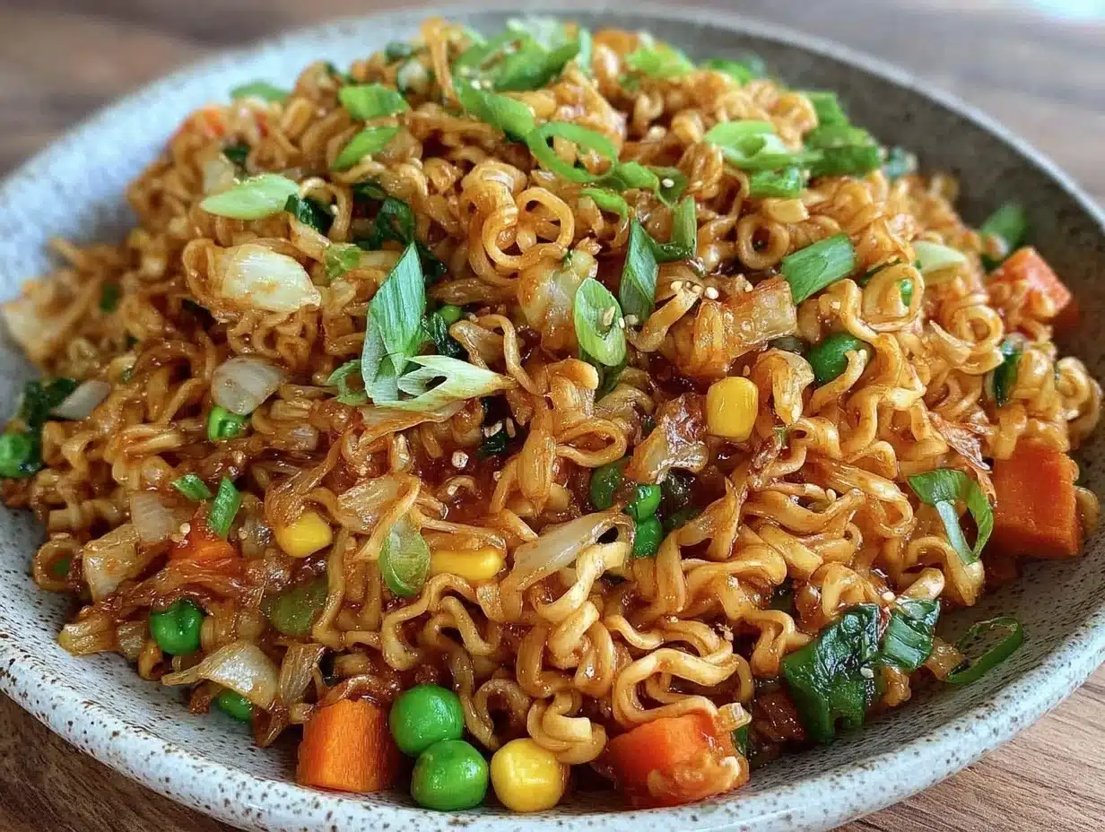 Home 2 budget college ramen stir fry - featured image
