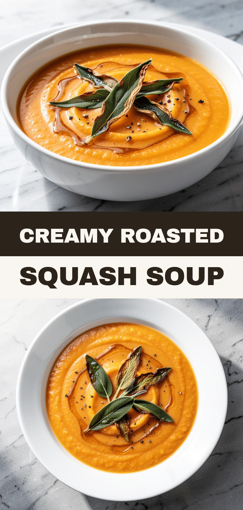 Butternut Squash Soup with Brown Butter Sage 5 butternut squash soup recipe