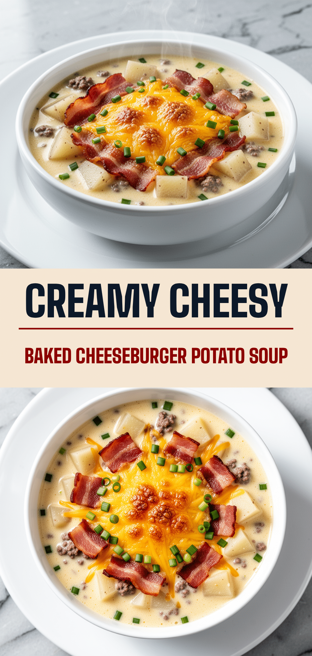 Cheesy Baked Cheeseburger Potato Soup: Best Winter Comfort Recipe 5 cheesy baked cheeseburger potato soup recipe