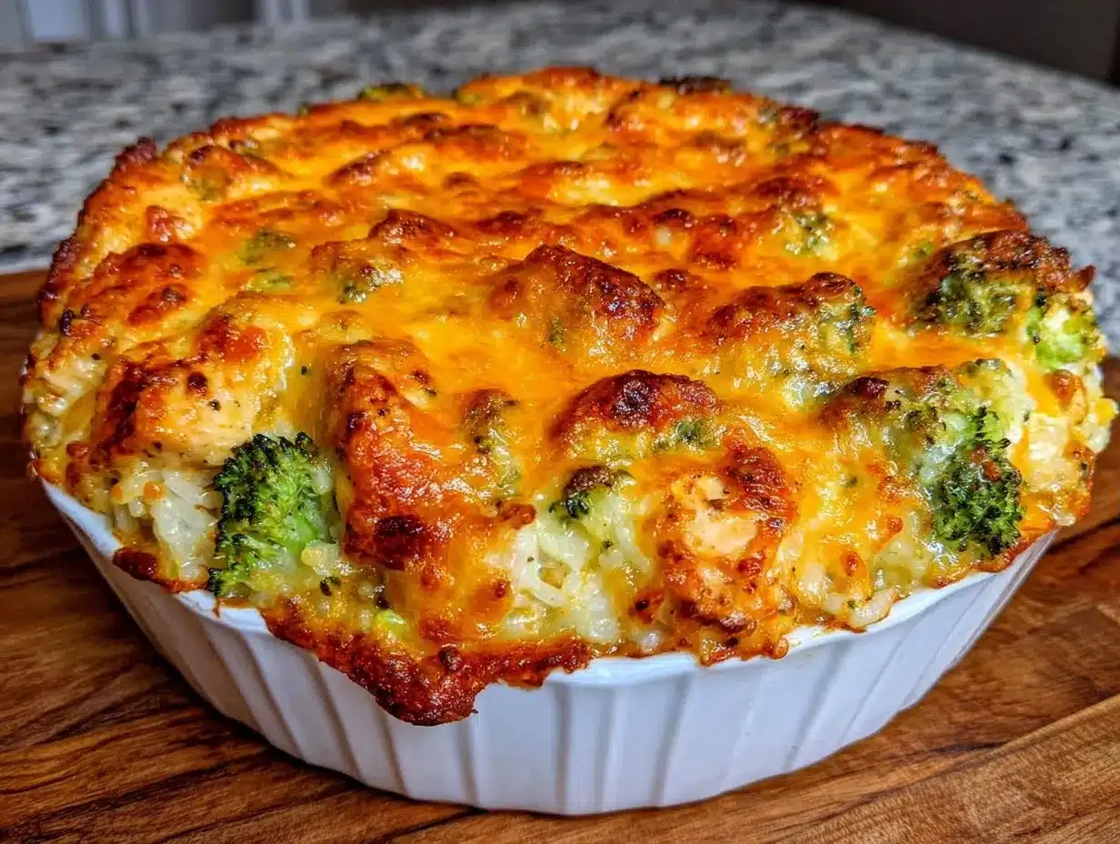 Cheesy Chicken Broccoli Rice Casserole: Easy One-Pan Dinner 4 cheesy chicken broccoli rice casserole preparation steps