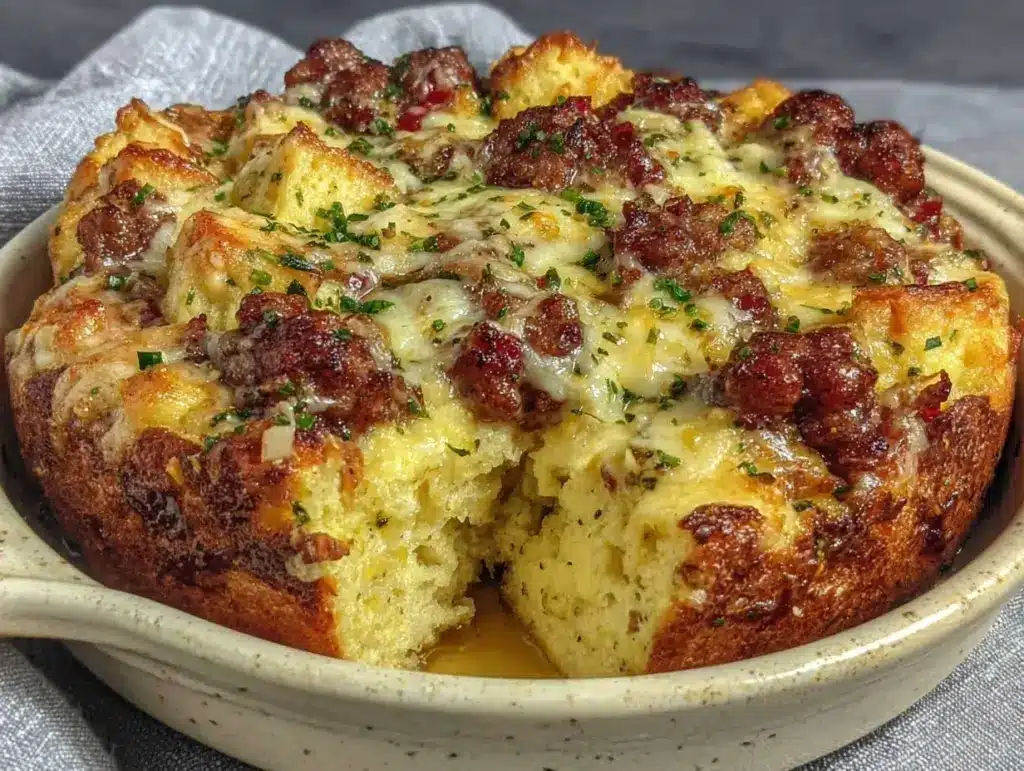 Cheesy Sausage and Egg Breakfast Casserole - featured image