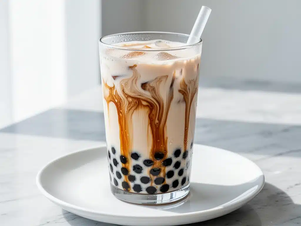 chewy boba brown sugar milk tea - featured image