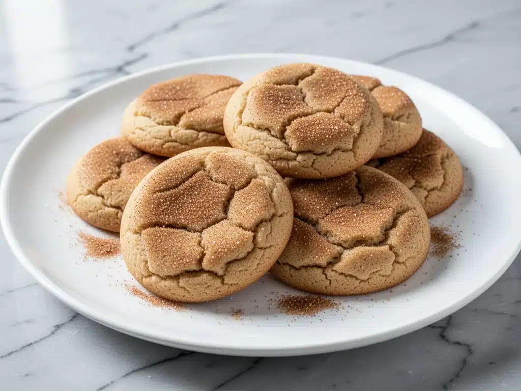 chewy brown sugar snickerdoodles - featured image