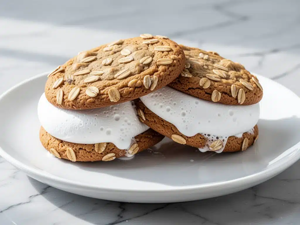 chewy oatmeal cream pies - featured image