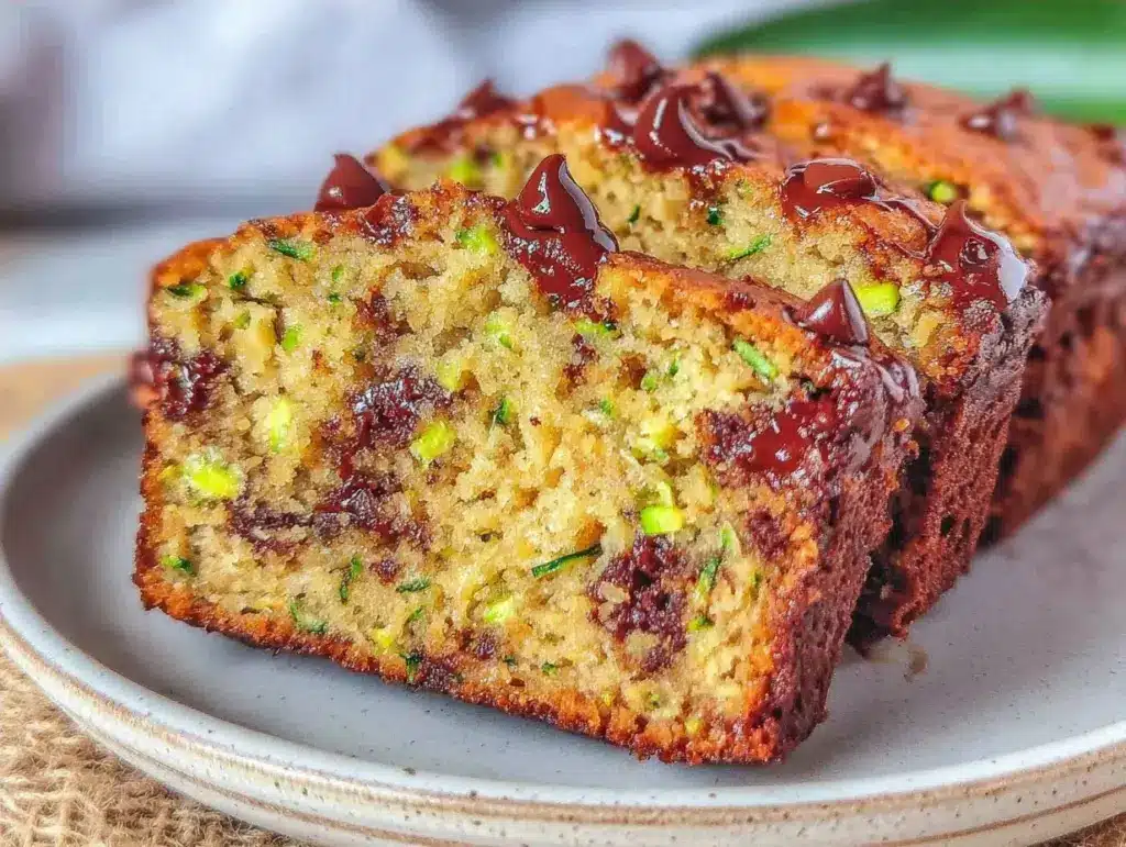 chocolate chip zucchini banana bread - featured image