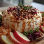 cinnamon honey whipped brie - featured image
