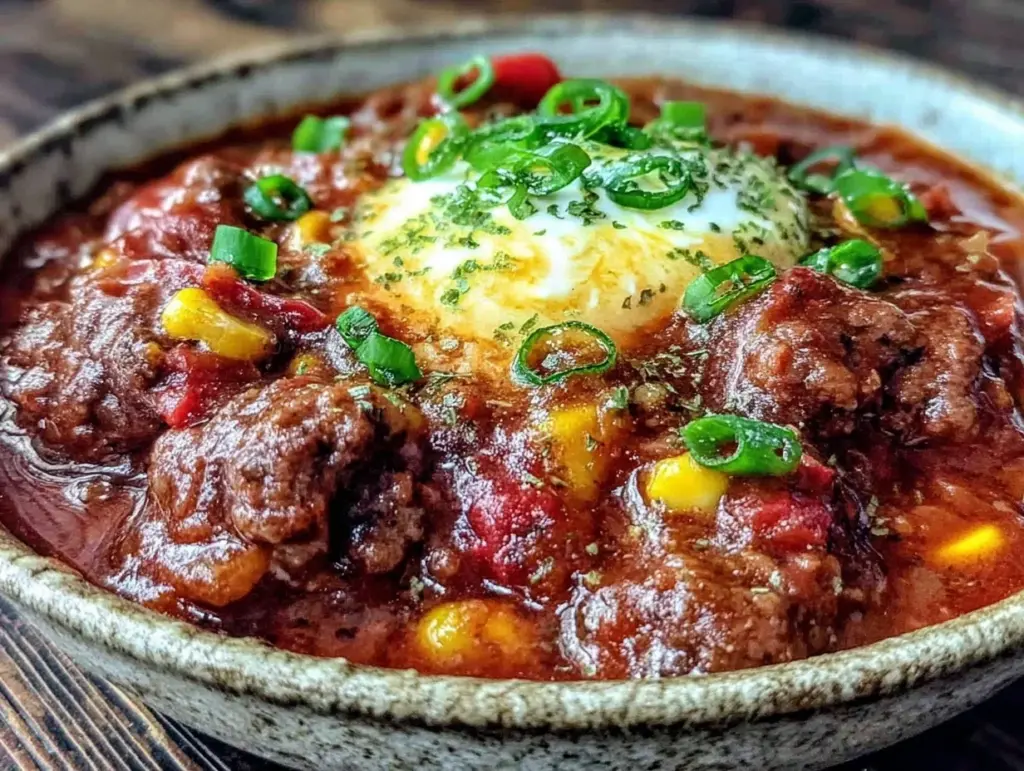 classic beef and vegetable chili no beans - featured image