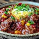 classic beef and vegetable chili no beans - featured image