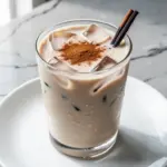 creamy iced horchata latte - featured image
