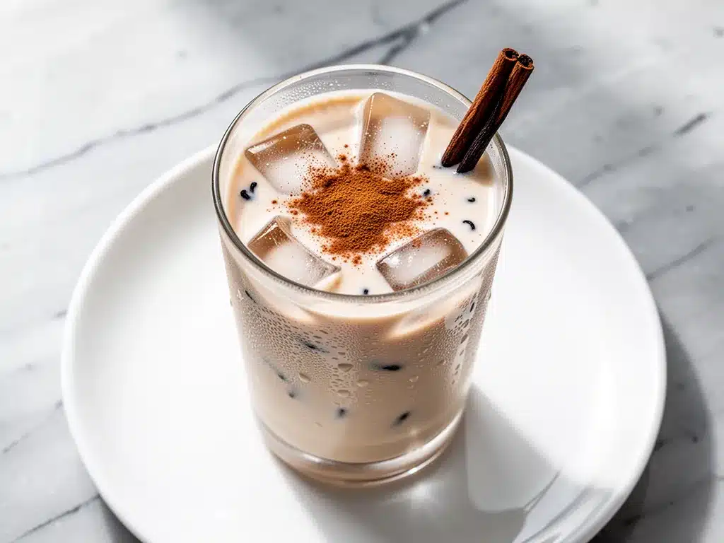 Creamy Iced Horchata Latte: 5-Min Easy Recipe 4 creamy iced horchata latte preparation steps