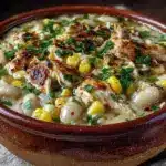 creamy instant pot white chicken chili - featured image