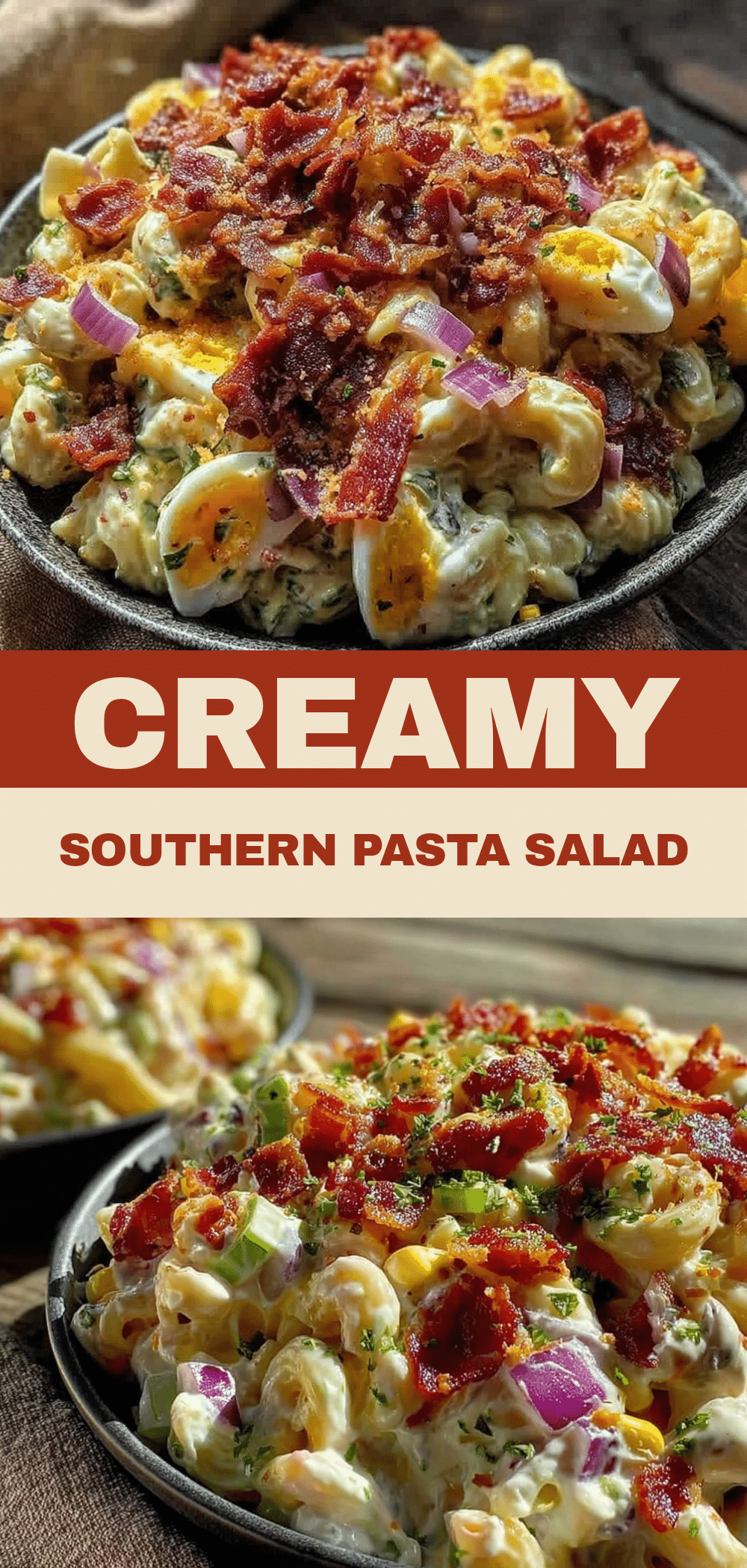 Creamy Southern Style Pasta Salad with Bacon: Best Party Dish 5 creamy southern style pasta salad with bacon recipe
