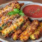 crispy baked zucchini fries - featured image