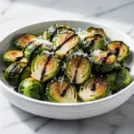crispy garlic parmesan Brussels sprouts - featured image