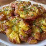 crispy smashed potatoes - featured image
