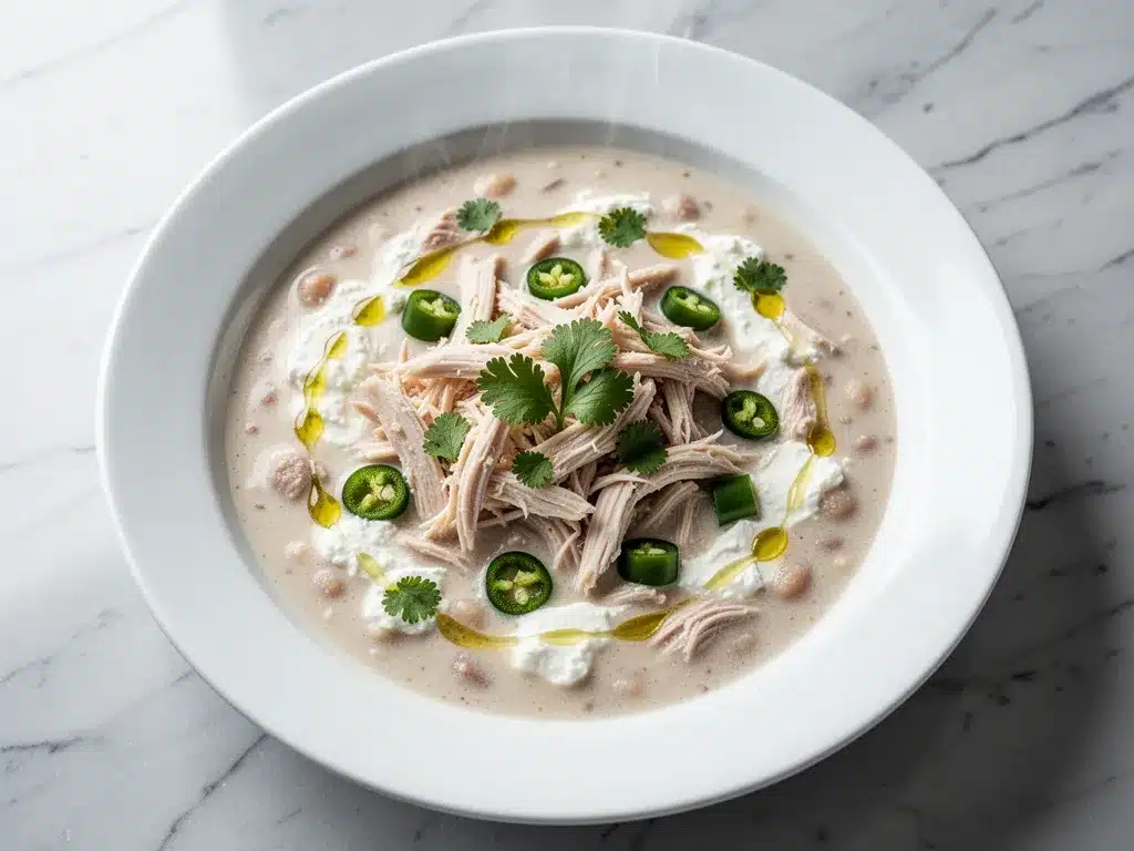 Crockpot White Chicken Chili: Easy Cream Cheese Recipe 4 crockpot white chicken chili preparation steps