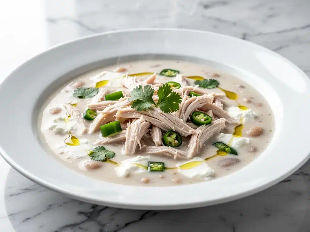 crockpot white chicken chili - featured image