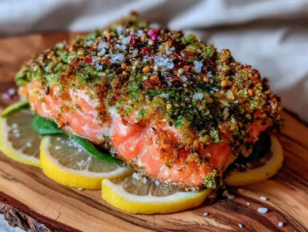 Diabetic-Friendly Baked Salmon with Dijon Herb Crust - featured image