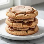 fall apple butter snickerdoodle cookies - featured image